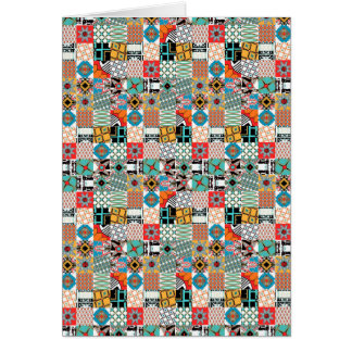 Motif géométrique de patchwork tribal génial