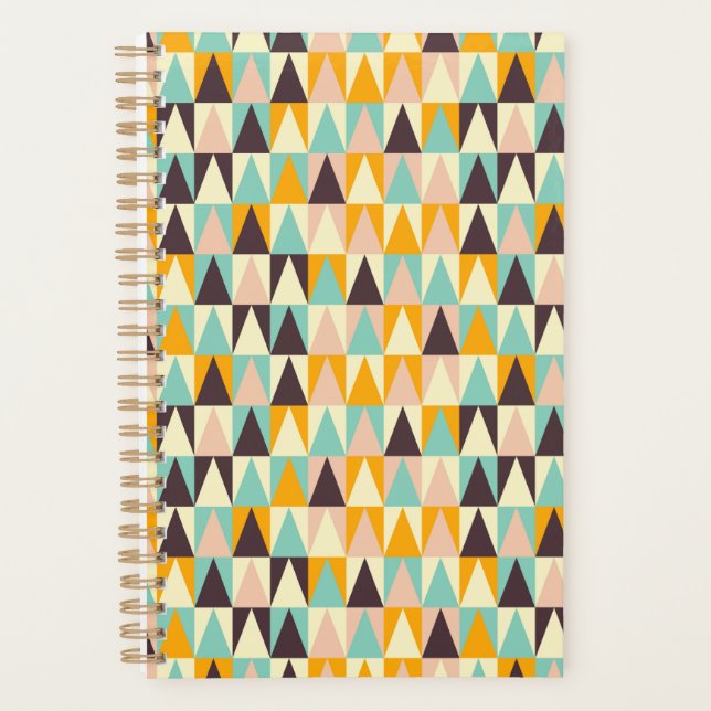 Motif géométrique de triangles multicolores  (Devant)