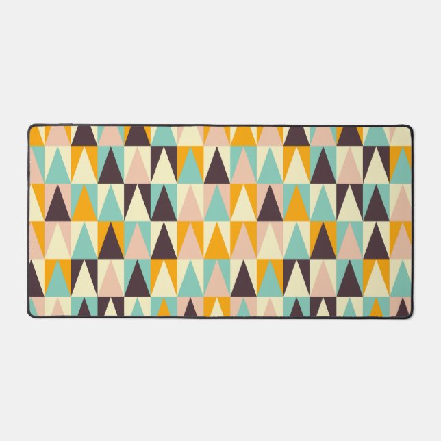 Motif géométrique de triangles multicolores  (Recto)