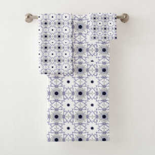 Motif géométrique décoratif sur fond blanc