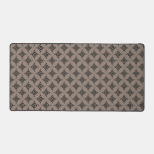 Motif géométrique diamant élégant sur beige chance