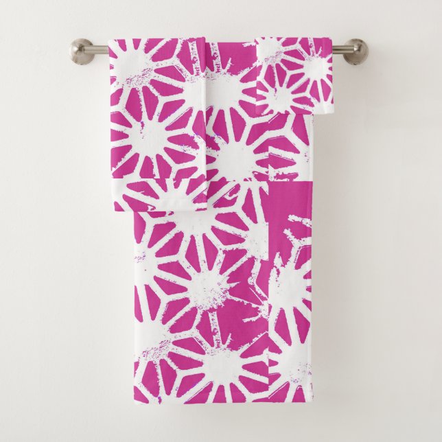 Motif géométrique Fuchsia (En situation)