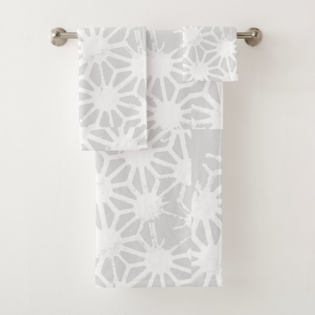 Motif géométrique gris pâle (En situation)
