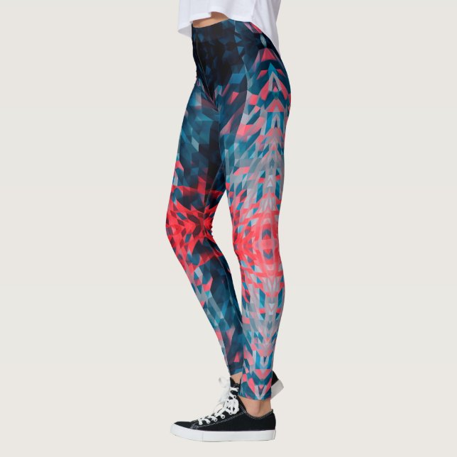Motif géométrique - Leggings d'art Abstraits (Gauche)