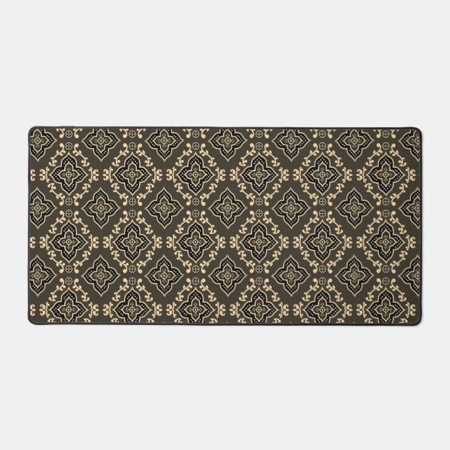 Motif géométrique marron de jeu robuste  (Recto)