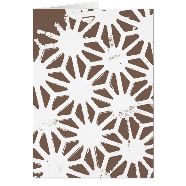 Motif géométrique marron et blanc (Devant)