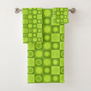 Motif géométrique MCM rétro Chartreuse