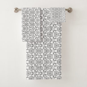 Motif Géométrique Moderne En Noir Et Blanc