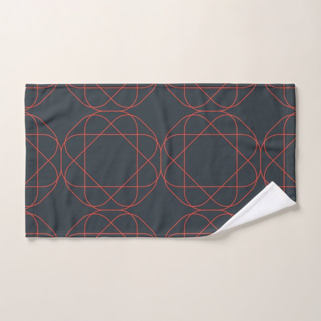 Motif géométrique moderne, simple, mignon, ludique (Serviette à main)