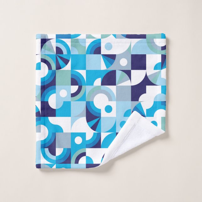 Motif géométrique moderne transparent (Gant de toilette)