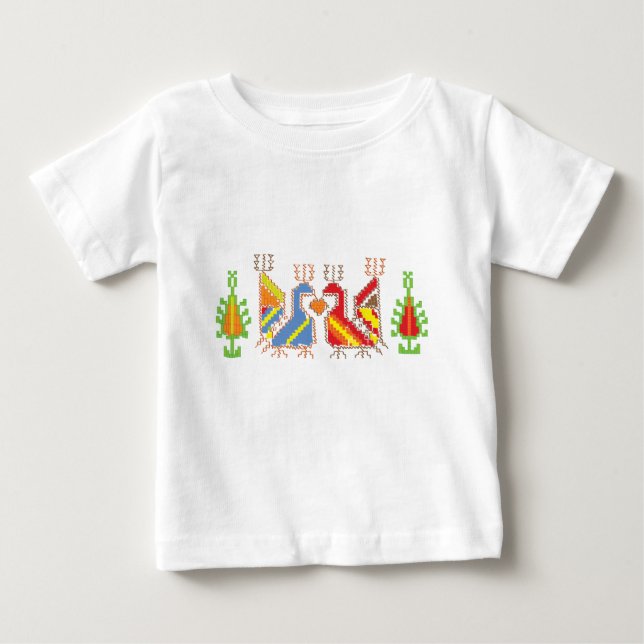 Motif géométrique natif Baby Jersey T-shirt (Devant)