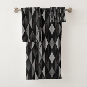 Motif géométrique noir  