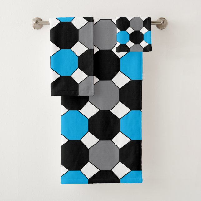 Motif géométrique octogone coloré (En situation)