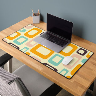 Motif géométrique rétro sur fond beige clair