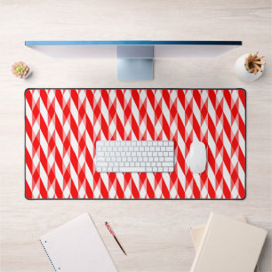Motif géométrique rouge et blanc