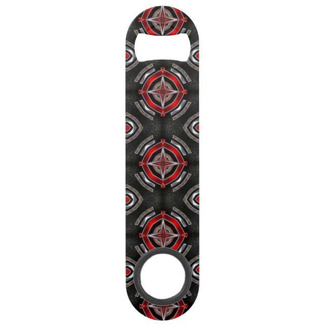 Motif géométrique rouge et noir Cool (Devant)
