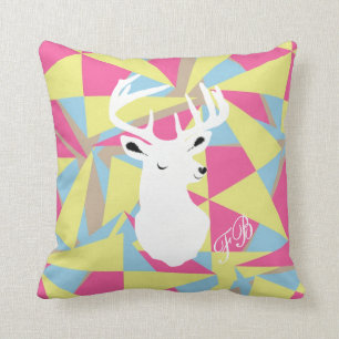 Motif géométrique  Tête Coussins funky