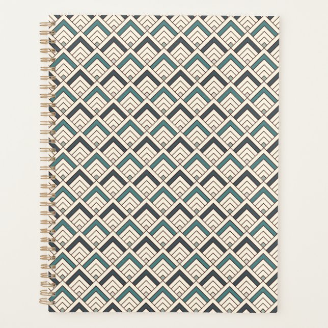 Motif géométrique turquoise (Devant)