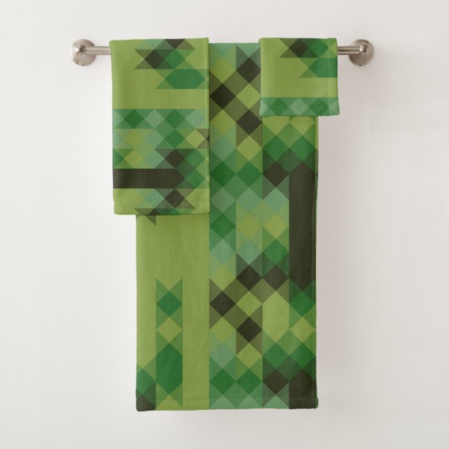 motif géométrique vert (En situation)