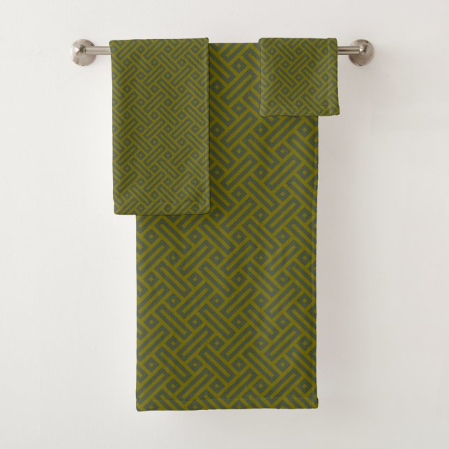 motif géométrique vert (En situation)