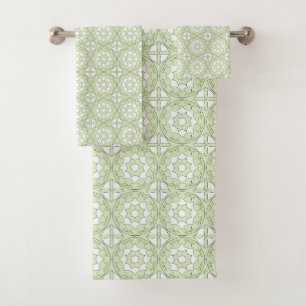 Motif géométrique vert décoratif