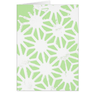 Motif géométrique vert pomme