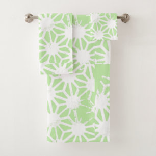 Motif géométrique vert pomme