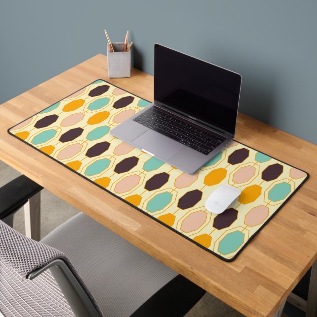 Motif géométrique vibrant avec des rangées de s (Bureau 2)