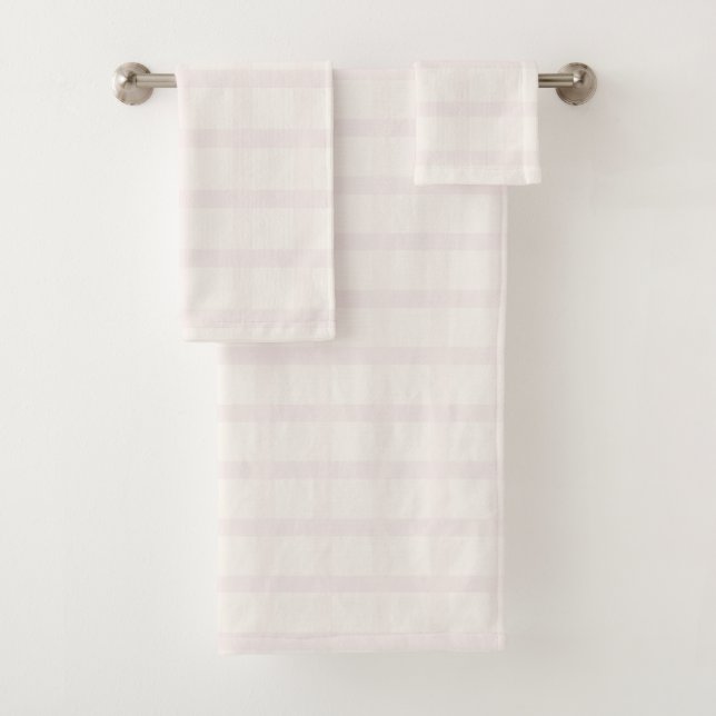 Motif Gingham Blanc Crème et Champagne Rose (En situation)