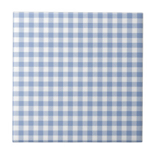 Motif Gingham Bleu Clair Imprimé Carreaux Classiqu