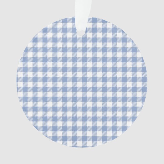 Motif Gingham Bleu Clair Imprimé Carreaux Classiqu (devant)
