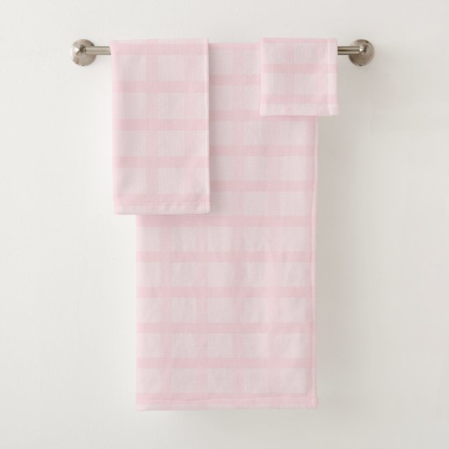 Motif Gingham Rose Bubble et Lavande (En situation)