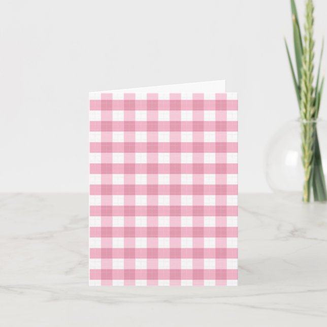 Motif Gingham Rose Classique  (Devant)