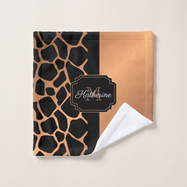 Motif Giraffe (Gant de toilette)