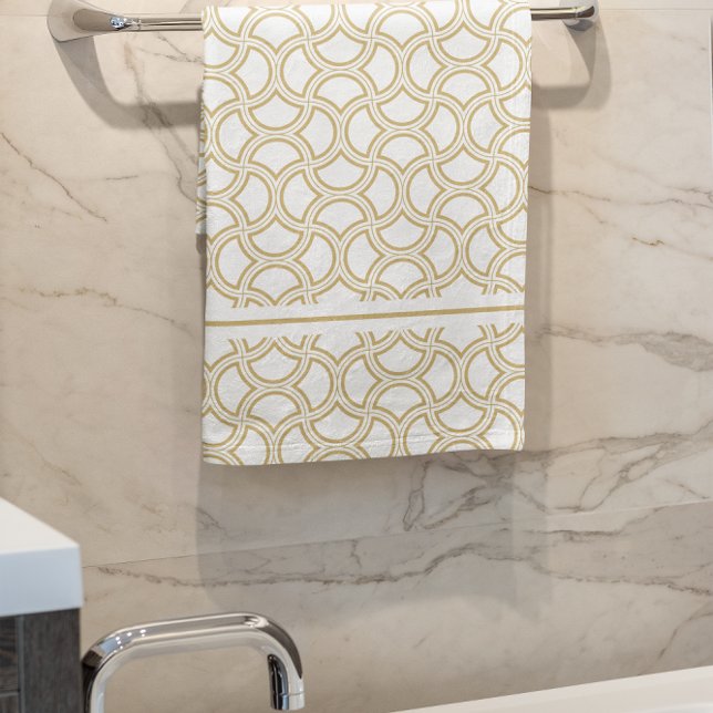 Motif Gold Art Déco en blanc (Créateur téléchargé)