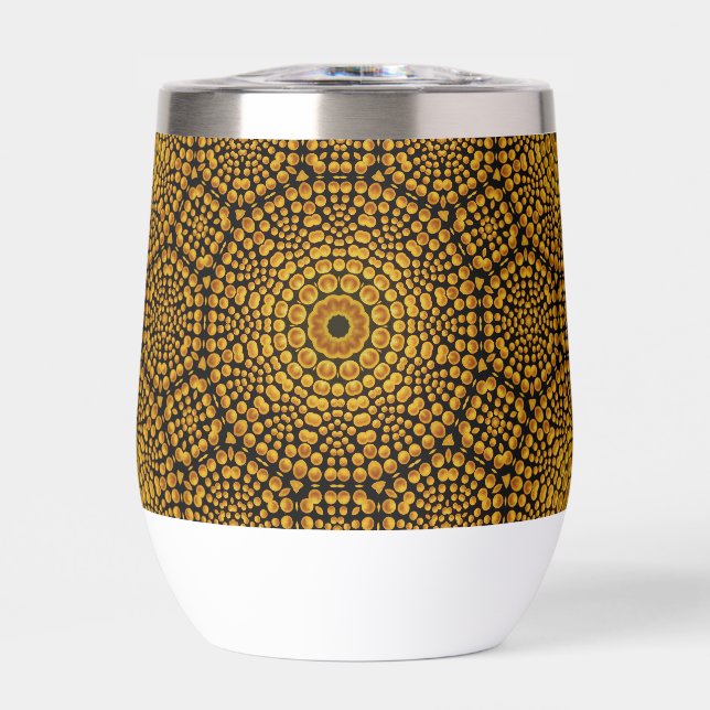Motif Gold & Black Dot Art (Avant)