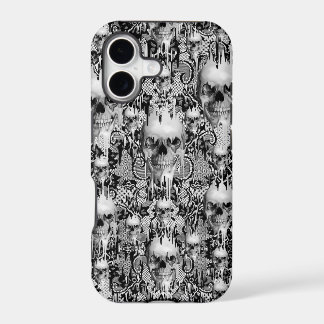 Motif gothique victorien de crâne de dentelle