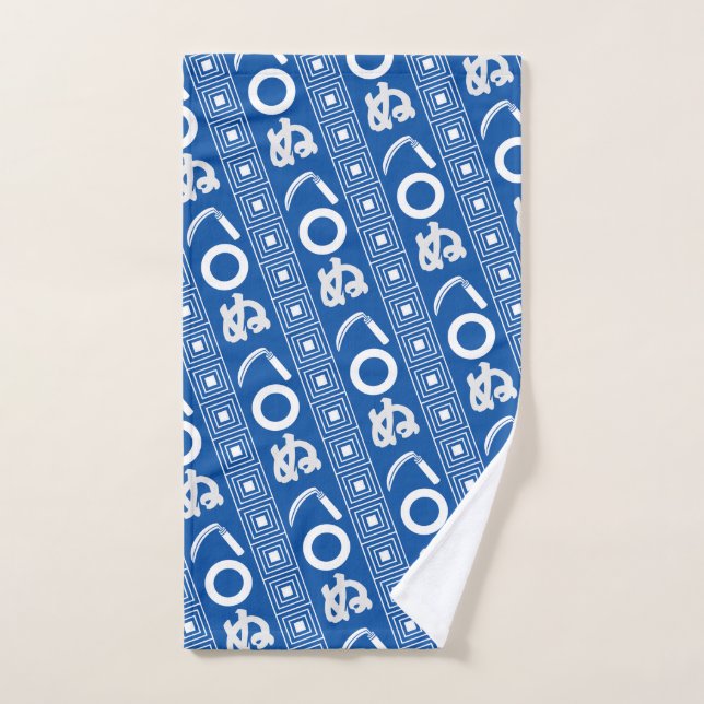 Motif graphique de style Edo Kamawanu (Serviette à main)