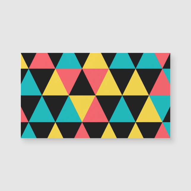 Motif graphique géométrique coloré et rétro joyeux (Devant)