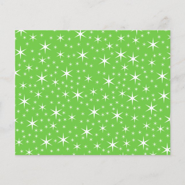 Motif Green et White Star. (Devant)