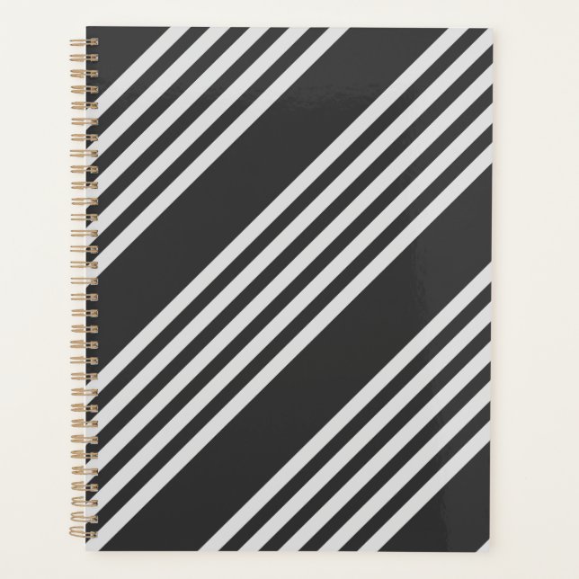 Motif gris clair et charbon cinq bandes (Devant)