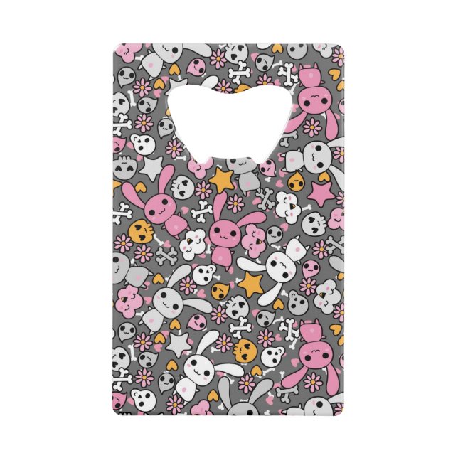 motif gris de kawaii (Devant)