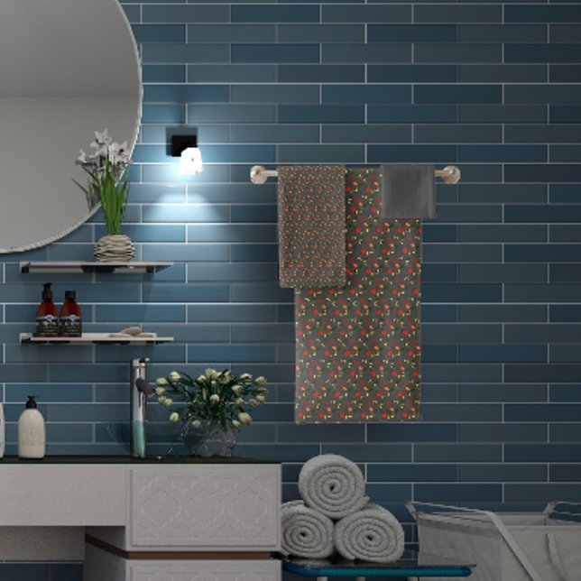 Motif gris mini fleur sauvage (Créateur téléchargé)