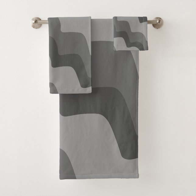 Motif gris ondulé des vagues océaniques (En situation)