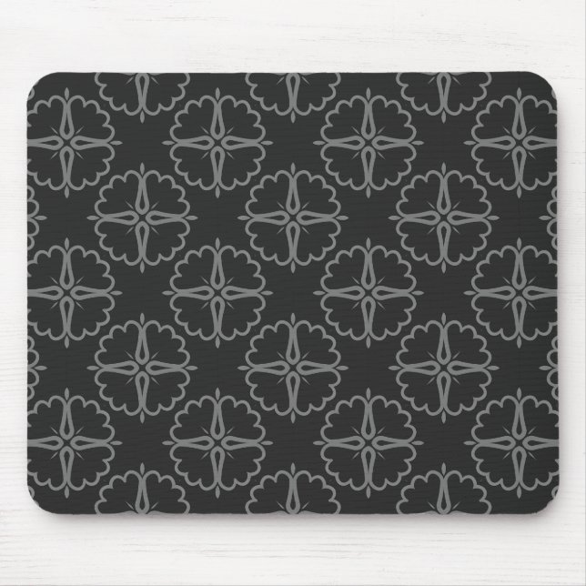 motif gris sans couture sur tapis de souris (Devant)