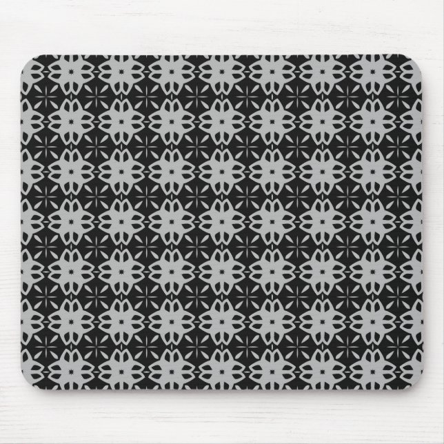motif gris sans couture sur tapis de souris (Devant)