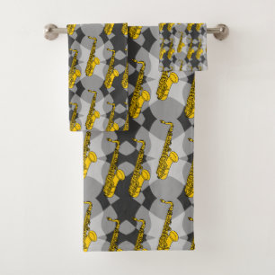 Motif gris saxophone