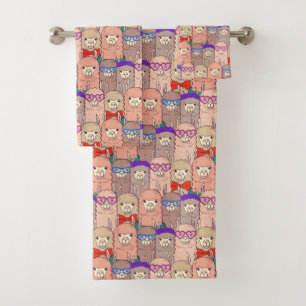 Motif habillé à la mode de lama