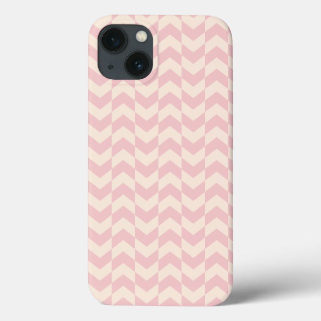 Motif Herringbone coque ipad rose pâle (Verso)