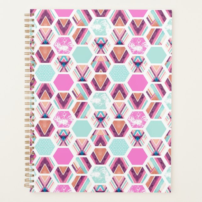 Motif Hexagon aquarelle (Devant)